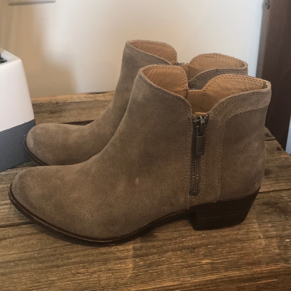 Lucky Brand suede booties